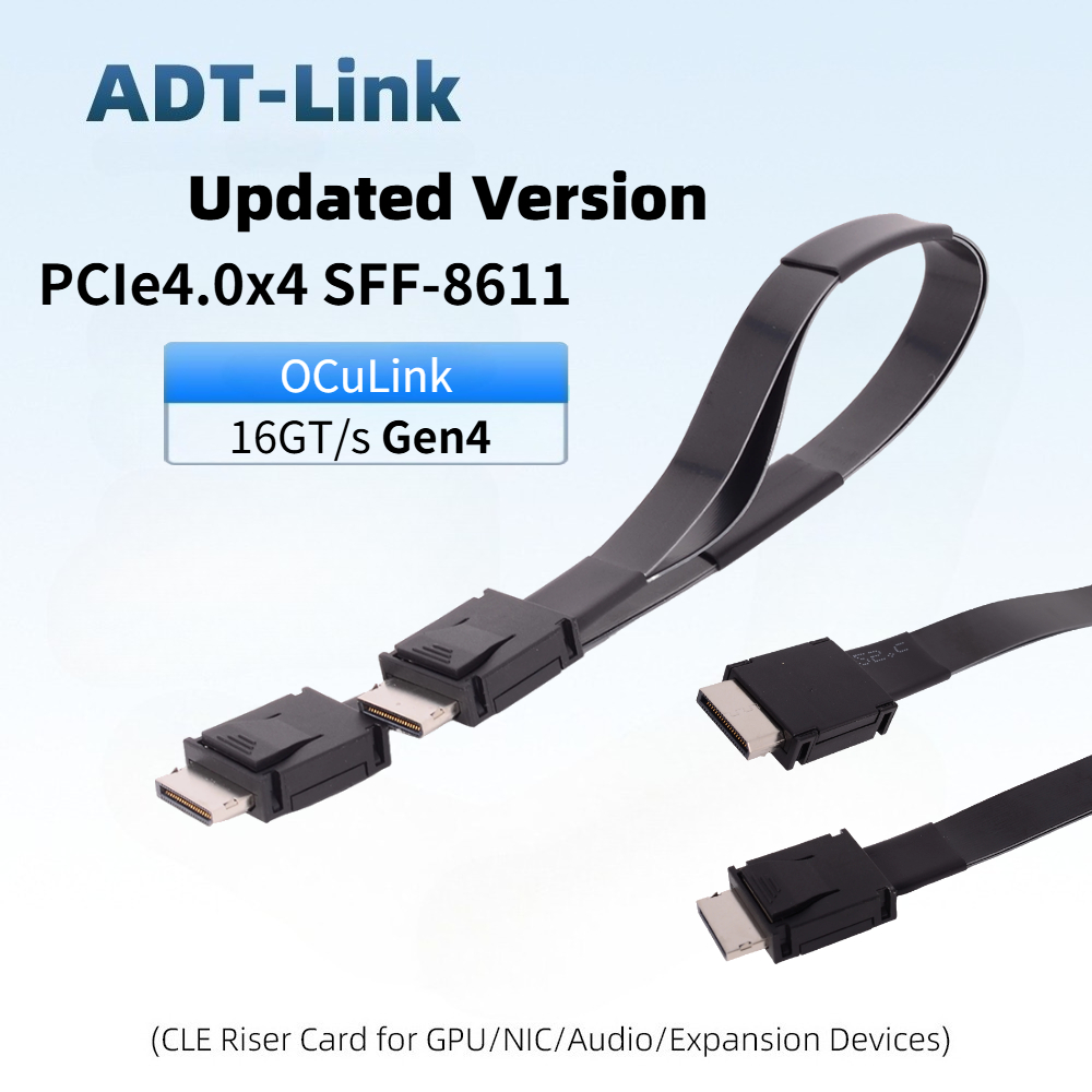 Oculink Egpu Mini Pc - ADT-Link PCI-E 4.0 X4 SFF-8611 Stecker
